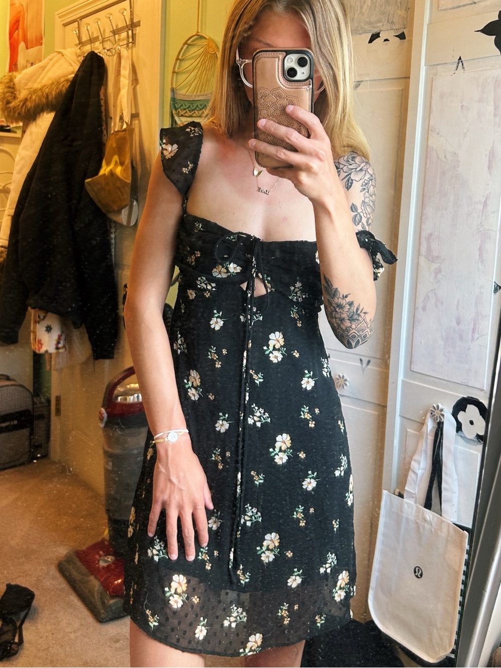 Urban Outfitters Off The Shoulder Mini Dress